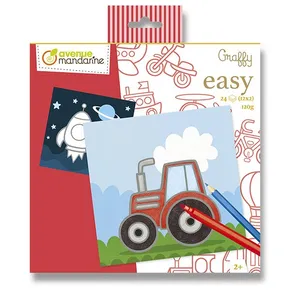Színező oldalak Avenue Mandarine Graffy Easy Közlekedési eszköz